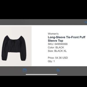 Abercrombie & Fitch Black Off-the-Shoulder Sweater